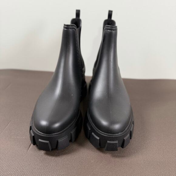 Jeffrey Campbell Cloudy Rain Boot Platform Chelsea Rain Chunky Lug Sole Size 10 - Picture 4 of 10